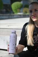 Rouge-Flasche aus Edelstahl