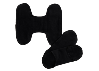 Slipeinlagen aus Stoff ohne Knöpfe (3er Set) schwarz