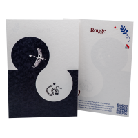 Weisser & Roter Mondzyklus (Kunstdruck)