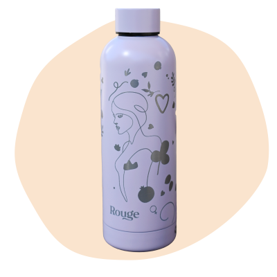 Rouge-Flasche aus Edelstahl